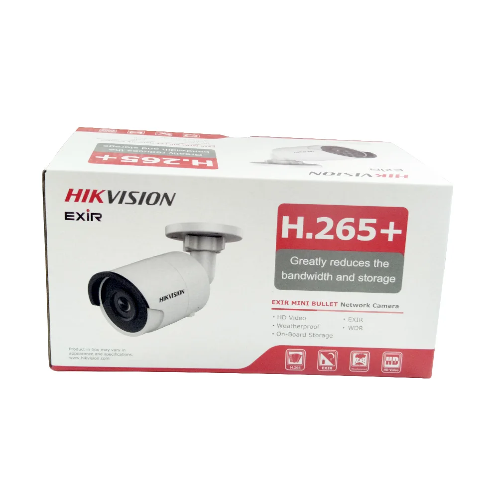 Оригинальная английская фотокамера Hikvision 4 МП сетевая цилиндрическая камера