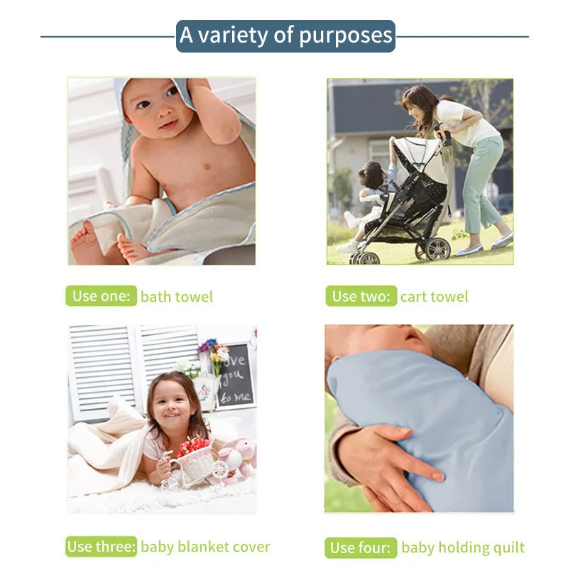 

Baby Blankets Cotton Bath Towel Infant Bedding Soft Air Condition Quilt for Bed Newborn Muslin Swaddle Blanket for Boys Girls