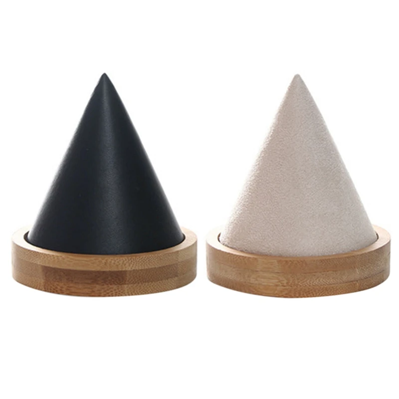 

2x Jewelry Bracelet Display Rack Storage Rack Watch Bracelet Storage Box Jewelry Counter Display Rack Black & Apricot