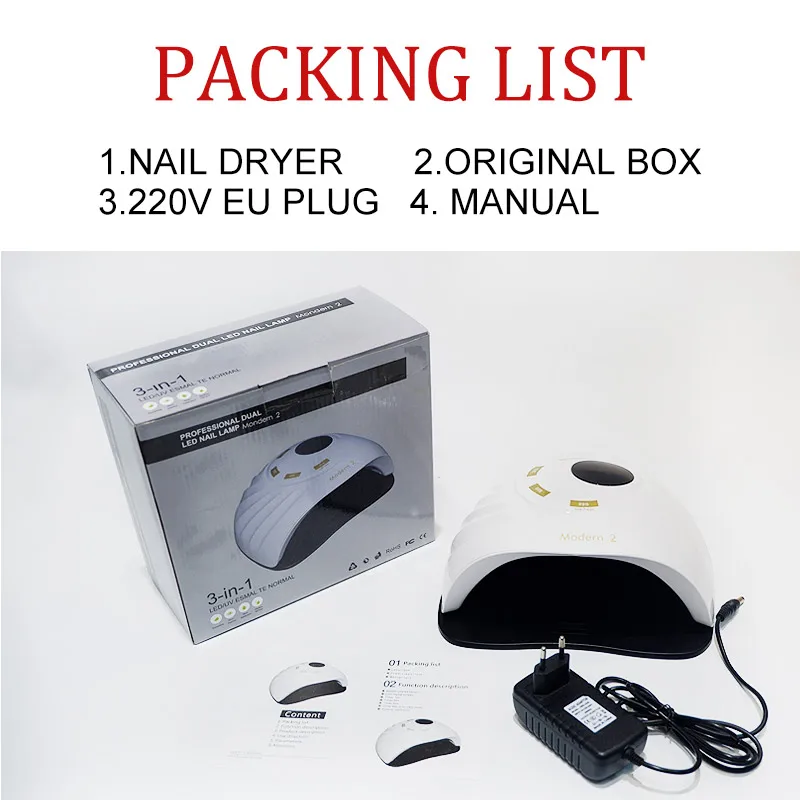 90 Вт УФ лампа для маникюра 45 шт. светодиодный светильник дизайна ногтей