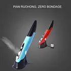 Вертикальная Беспроводная оптическая мышь в форме ручки, 2,4 ГГц, 80012001600 DPI, эргономичный дизайн для ПК