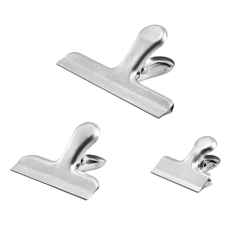 

3pcs Fashionable Food Sealer Useful Sealing Clamps Creative Food Clamps (Silver)