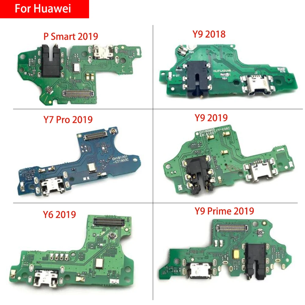 Разъем питания USB 20 шт./лот штекер для док станции гибкий кабель Huawei Y6 Y5 Y7 Pro Y9 Prime 2017