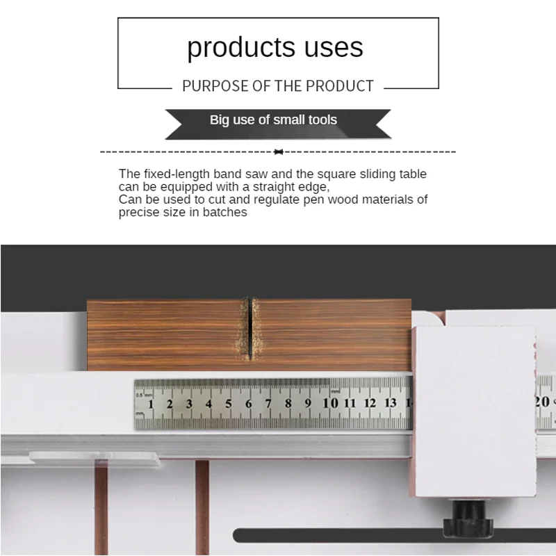 

Bandsaw Sled-Sizing and Squaring Pen, Blank Band Saw Pen, Macking Material, Cutting Table, Woodworking DIY Tool