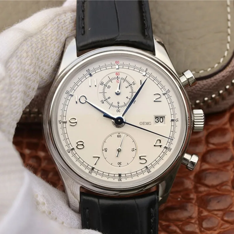 

Men's Watches Automatic Mechanical Watch For Men OEMG IW390403 42MM Crocodile Skin Strap 1:1 AAA Replica Watch Luxuy Watch