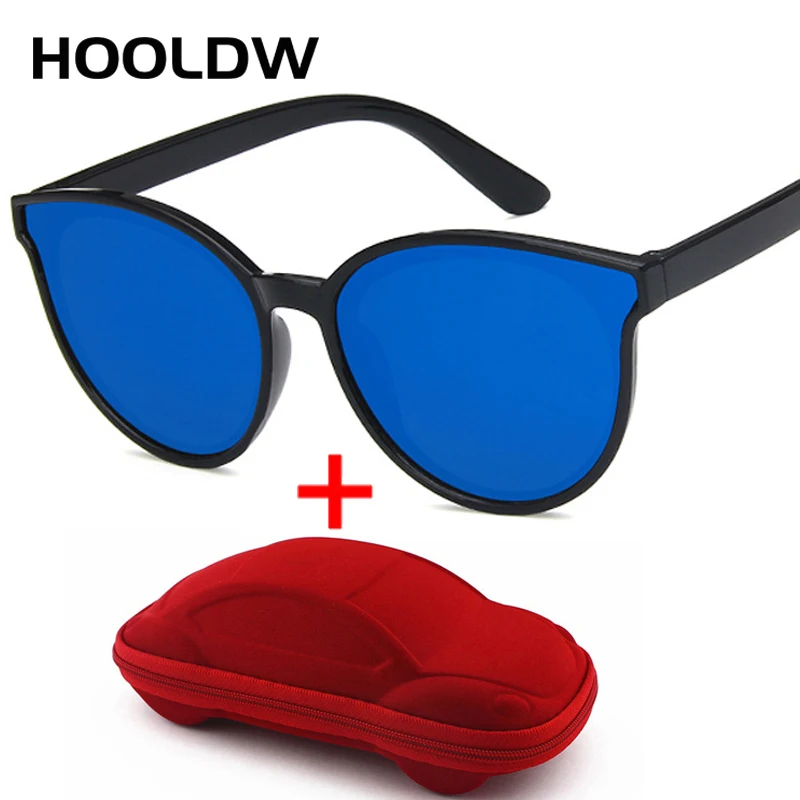 HOOLDW модные детские солнцезащитные очки крутые для мальчиков и девочек защита от