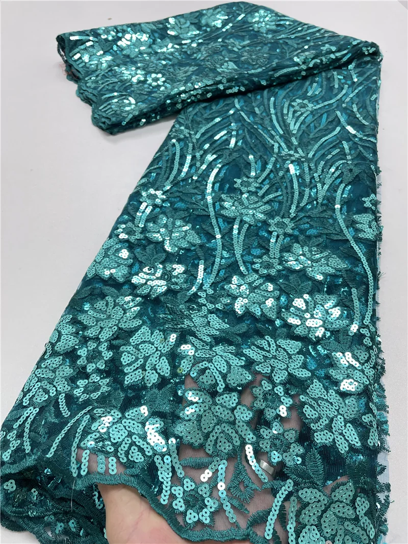 

PGC, зеленый, 2021, высокое качество, новейший дизайн, искусственная вышивка, тюль, кружевная ткань для свадебного шитья