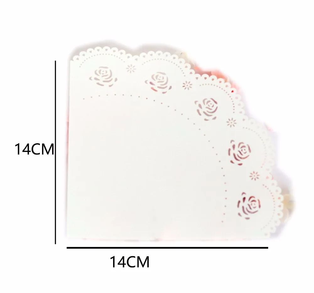 Кружевные цветы бабочки сердце бумажные Лепестковые конусы держатель для конфет