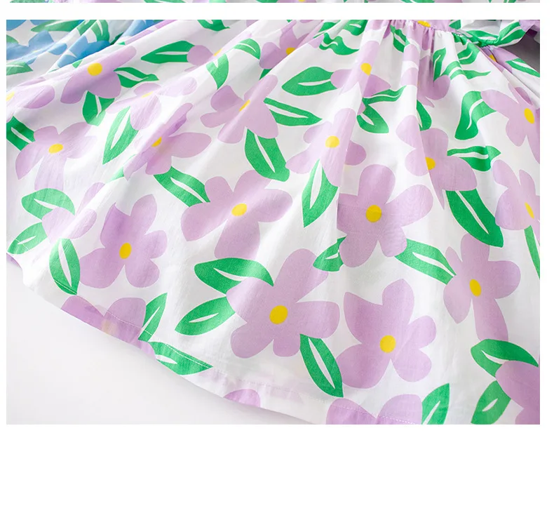 

Girl parent-child dress 2021 summer new bubble sleeve print dress for mother and daughter mummy and daughter dresses