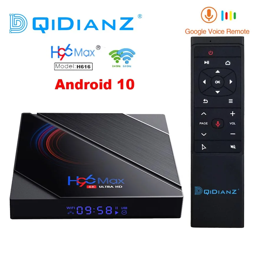 H96 Max H616 Smart TV Box Android 10 4 Гб RAM 64 1080p 4K BT GooglePlay Store Youtube H96Max медиаплеер телеприставка |