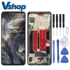 Дигитайзер сенсорного ЖК-экрана в сборе с рамкой для OnePlus Nord мобильный телефон, запасные части для ЖК-дисплея