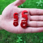 Пряжка для веревки, инструменты для регулировки длины веревки, инструменты для кемпинга, крюк для палатки из алюминиевого сплава, аксессуары для кемпинга