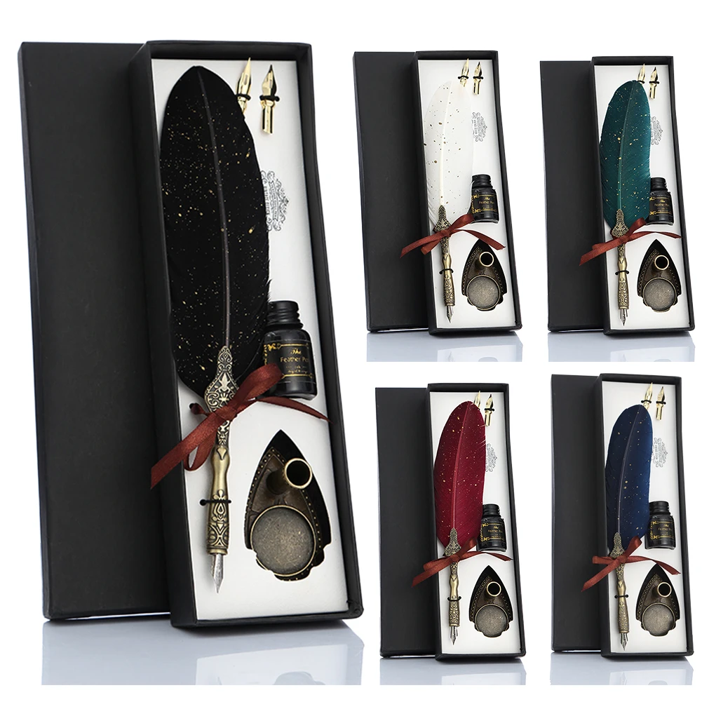 

1 набор, Классическая текстура, практичная каллиграфическая перьевая ручка, портативная, прочная, свадебные подарки