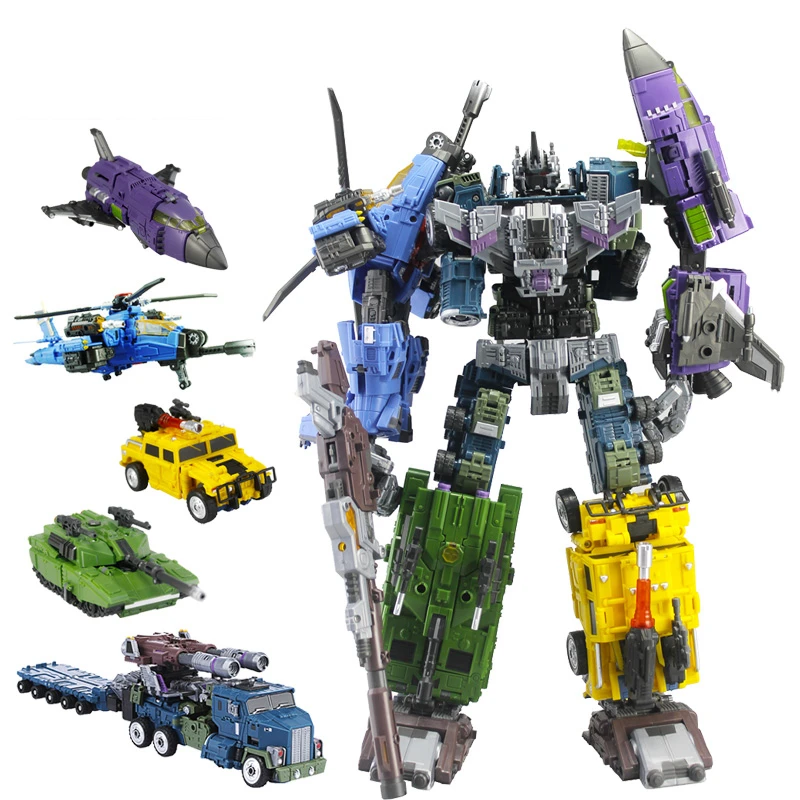 Робот трансформер для мальчиков MBD Bruticus с изображением головы Blastoff Vortex Brawl Swindle 5 в