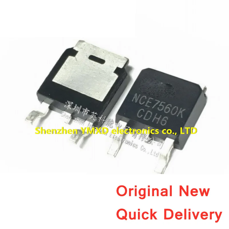 

10Pcs/Lot New NCE7560K Patch TO-252 N Channel 75V 60A MOSFET Field Effect Transistor