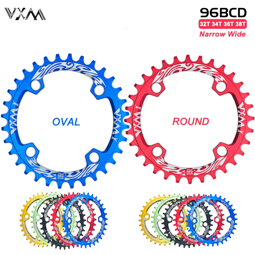 

VXM 96bcd Oval Crankset MTB Bicycle Crankset Narrow wide 96BCD 30T 32T 34T 36T /38T Chainring Crank Tooth Plate Parts for M4000