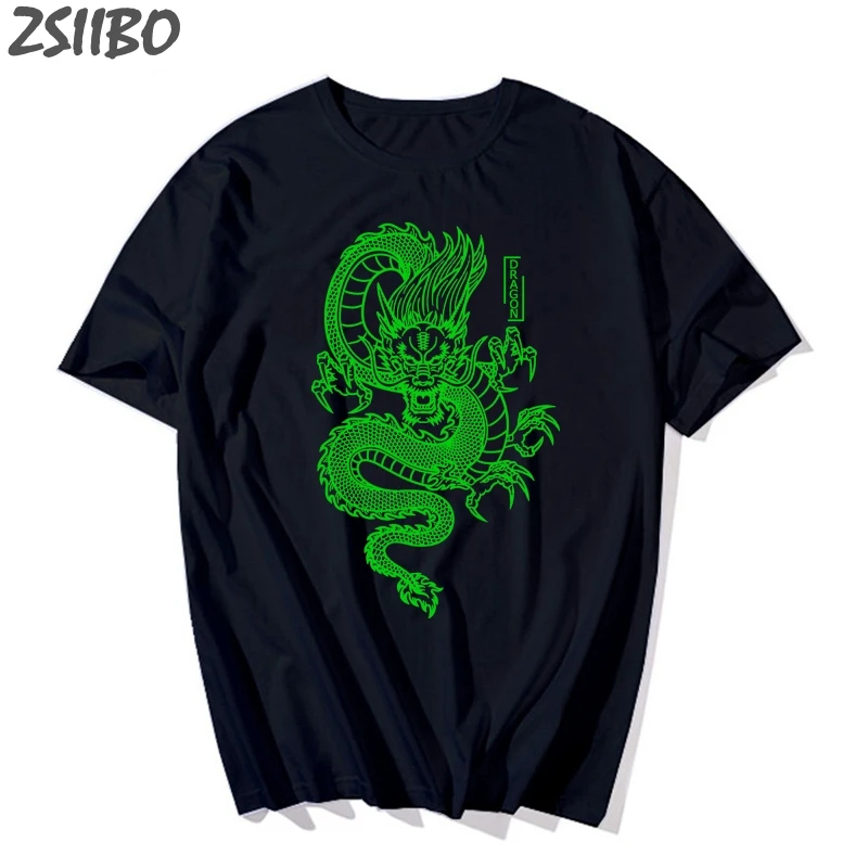 Мужская футболка Harajuku летняя винтажная крутая унисекс с принтом китайского