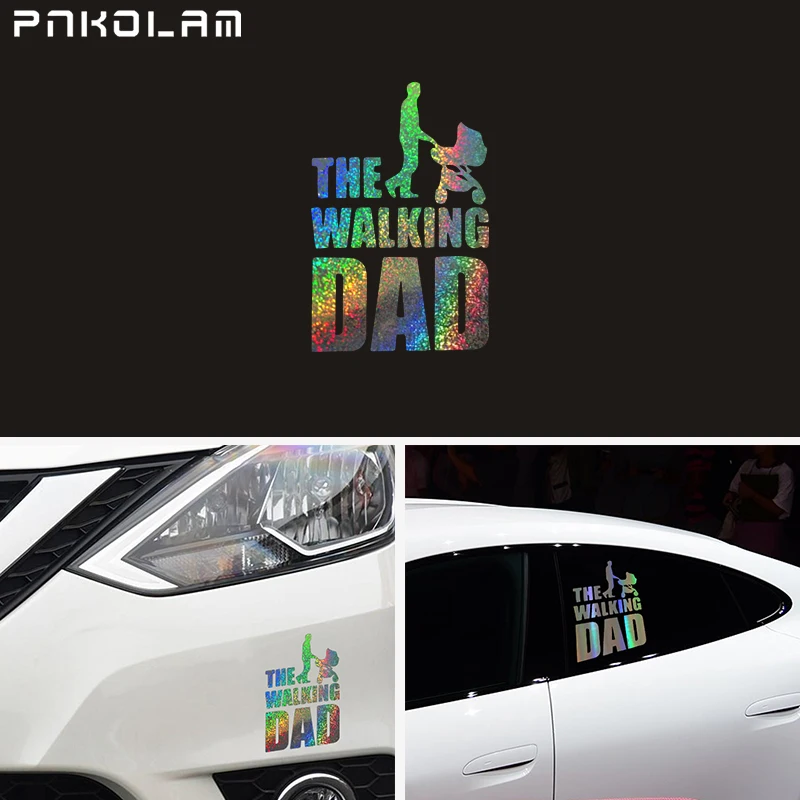 Автомобильные наклейки ходячий папа автомобильные на окно водонепроницаемые