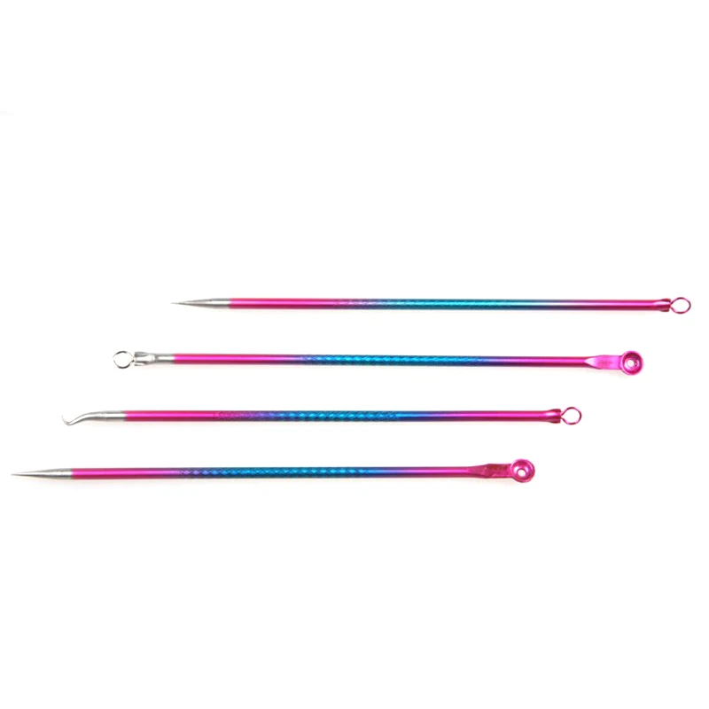 

4 шт., крючки для удаления чёрных точек на комедоне