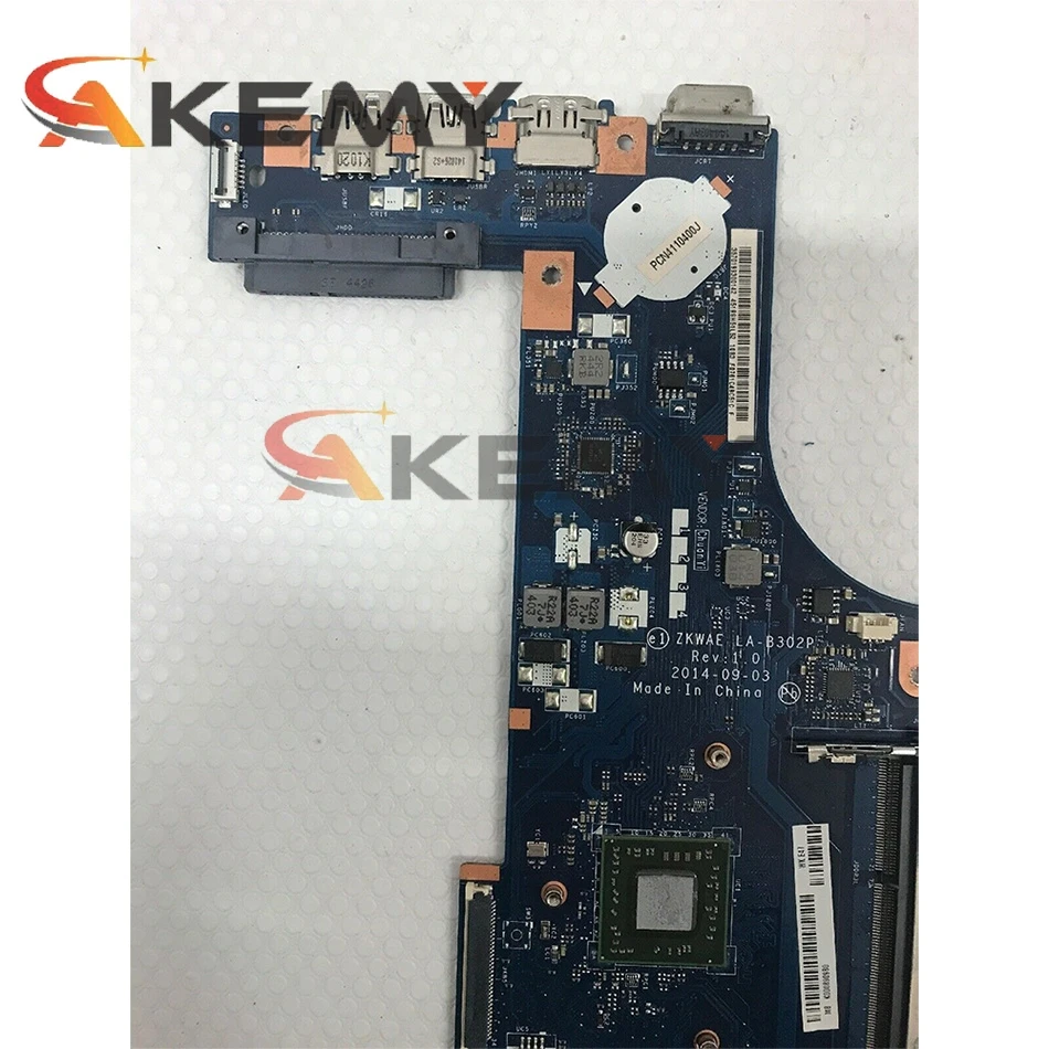 AKEMY ZKWAE LA-B302P для TOSHIBA Satellite C50 C55 C50D C55D C55Dt-B Материнская плата ноутбука DDR3L ЦП AMD на