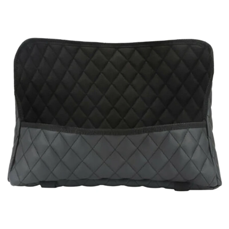 

Advanced Car Net Pocket Handbag Holder PU Leather Between Car Seat Storage Black