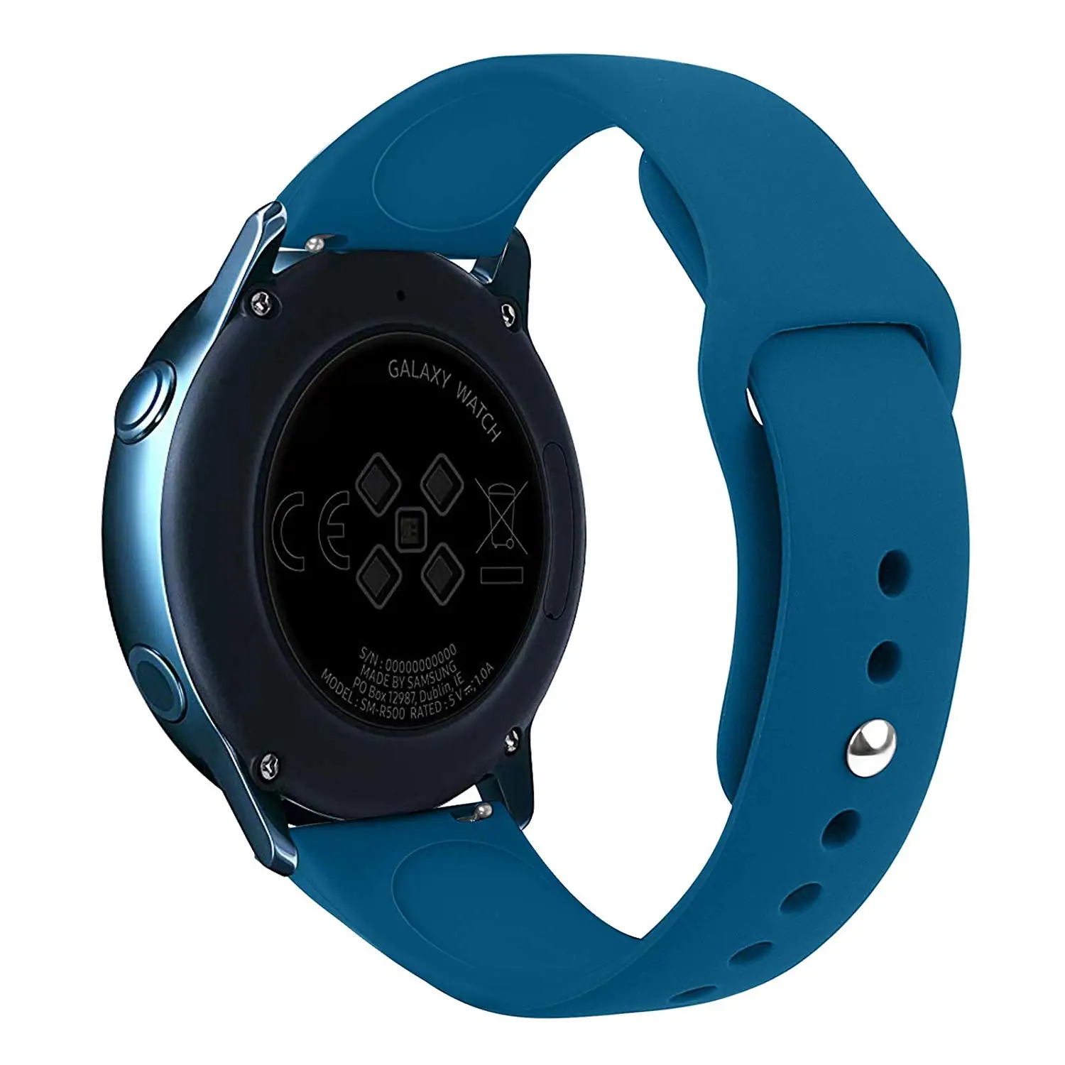 20 мм ремешок для часов samsung Galaxy watch Active 2 46 мм 42 мм gear S3 huawei watch GT 2 мягкий силиконовый браслет 22 мм ремешок для часов 46