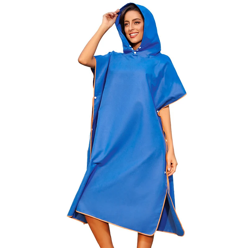 Взрослый костюм для дайвинга пончо плащ быстросохнущее полотенце с капюшоном