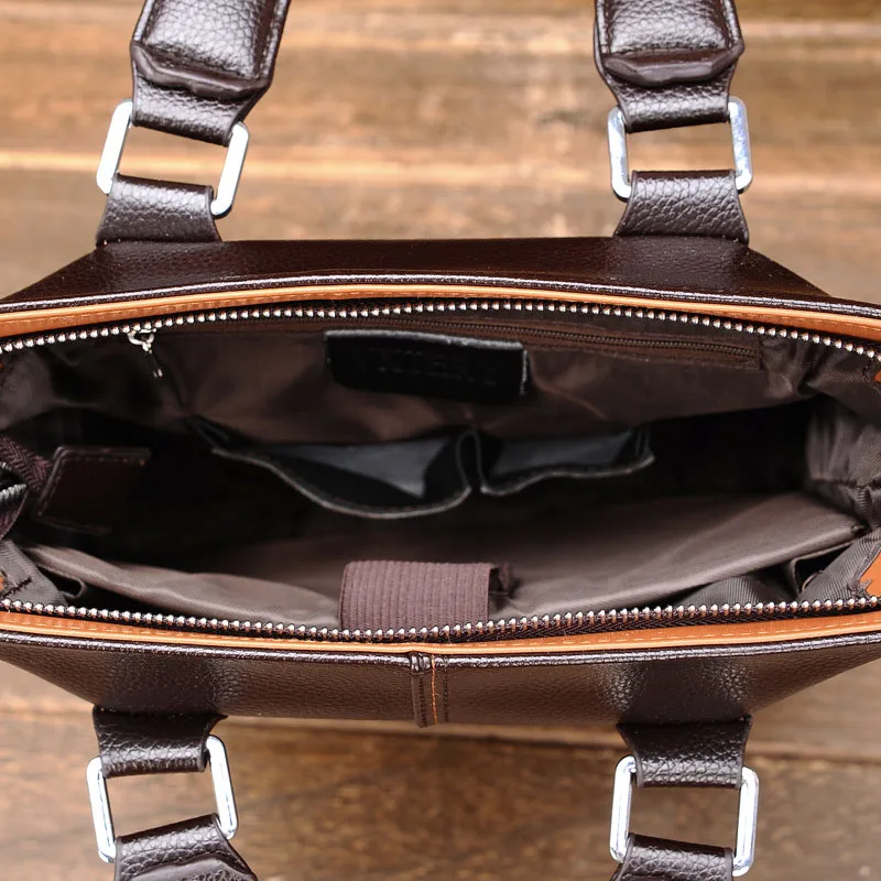 Мужская сумка повседневный портфель мужская деловая на плечо кожаная