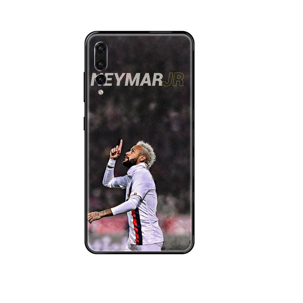 Футбол Неймар звезда Роскошный чехол черный для телефона Huawei P 8 10 20 30 Smart Plus 2019 Z Lite