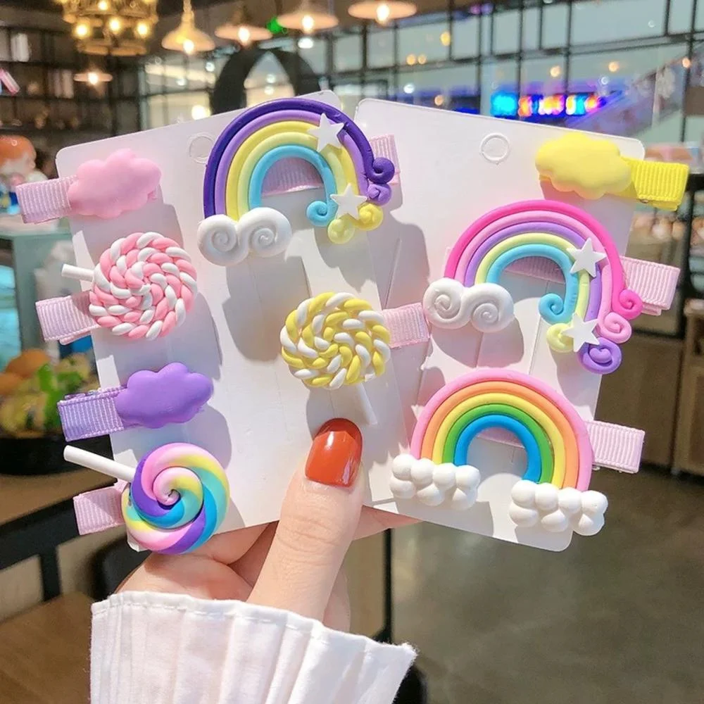

Macaron Candy Color Hair Clips For Girls Baby Cute Cartoon Marshmallow Clouds Hair Pins Clips Barrettes Hair Accessories