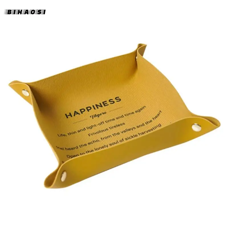 Настольный кожаный брелок для ключей декоративная тарелка дома кошелек складной