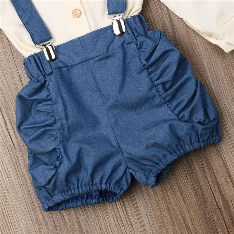 Осенняя одежда для девочек из 2 предметов милая маленьких топы с длинными