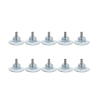 hot 10 pcs rubber strong suction cup replacements for glass table tops with m6 screw