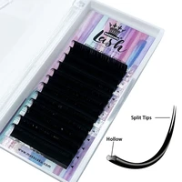 hot sale professional private label soft black matte faux flat eyelash extensions light and flexible silk lashes extension
