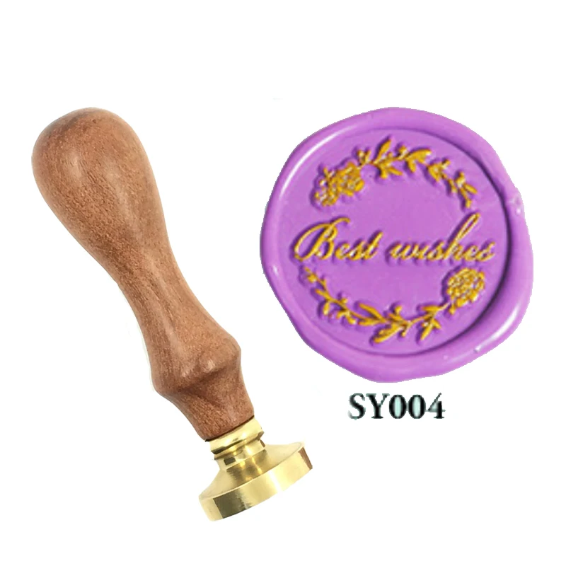 Наилучшее поздравление с рождеством штамп деревянной ручкой Diy штампы для