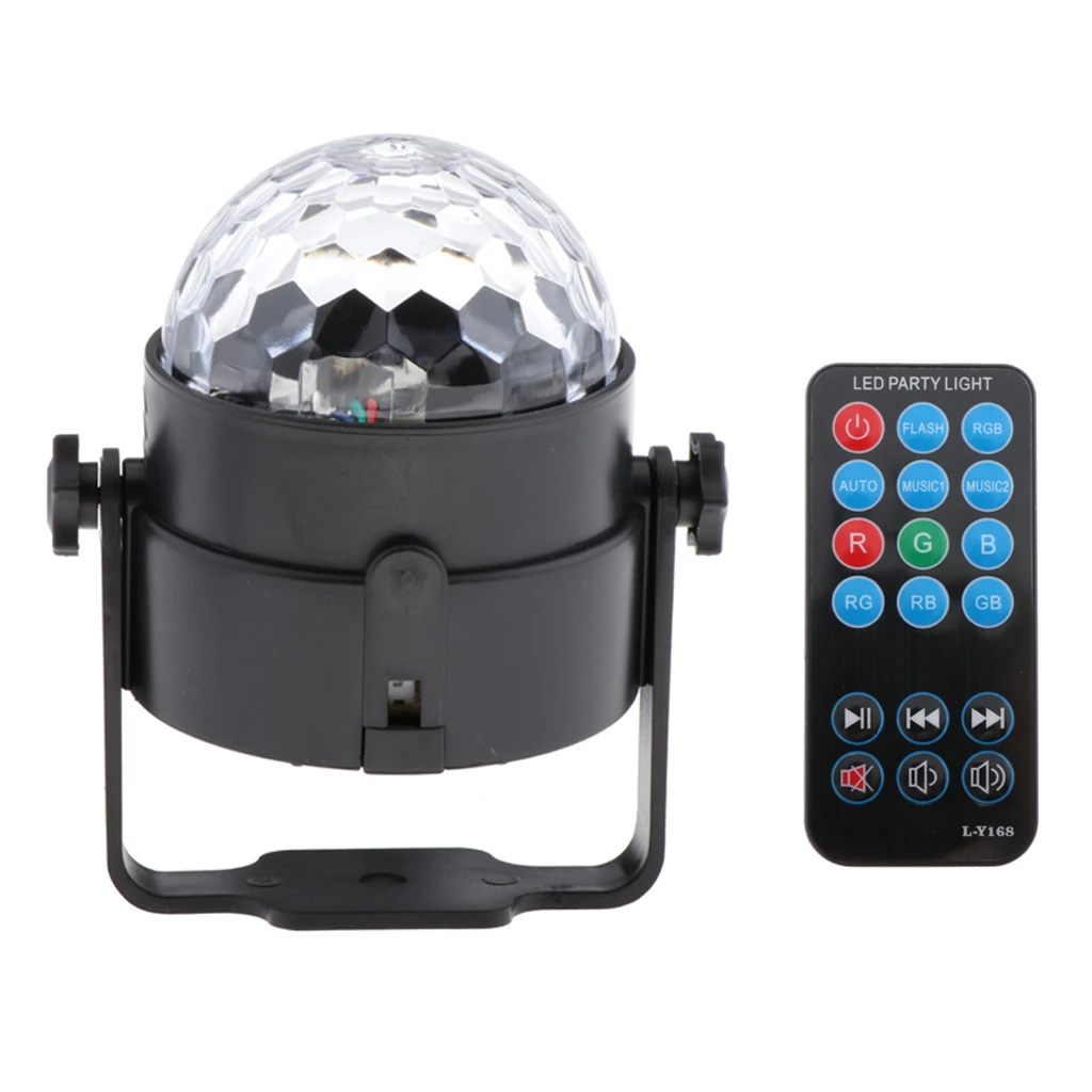 

Led RGB Disco Stage Lights Ball Light Remote Controller DJ KTV Holiday