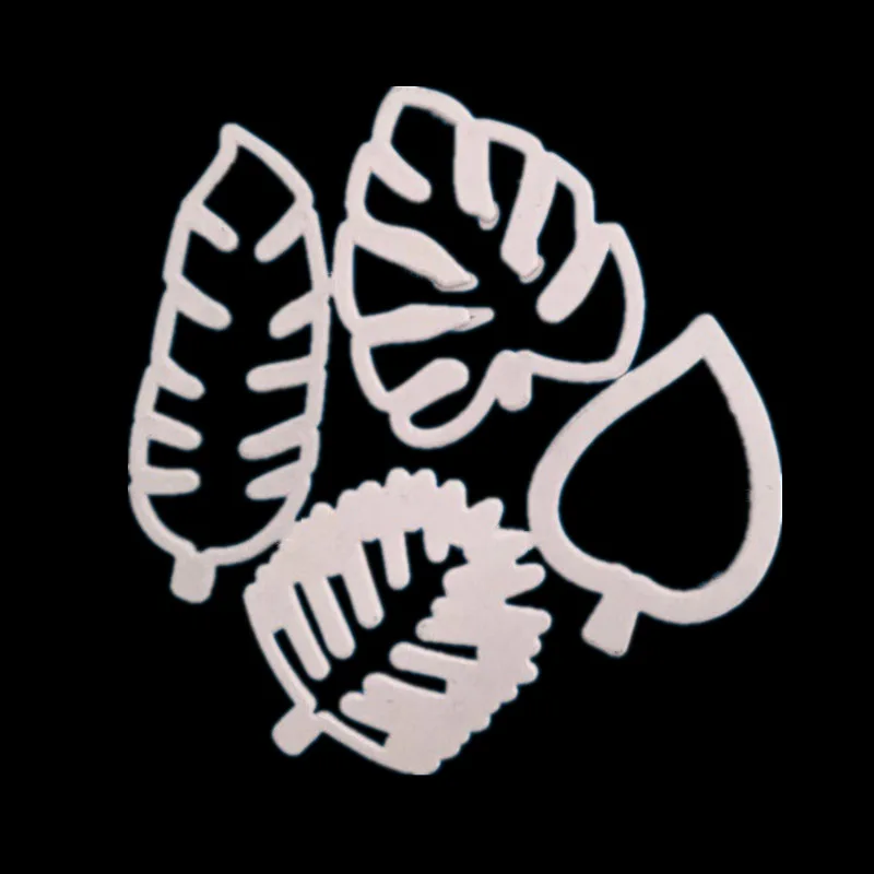 Креативные новые тропические листья монстеры режущие штампы трафареты для