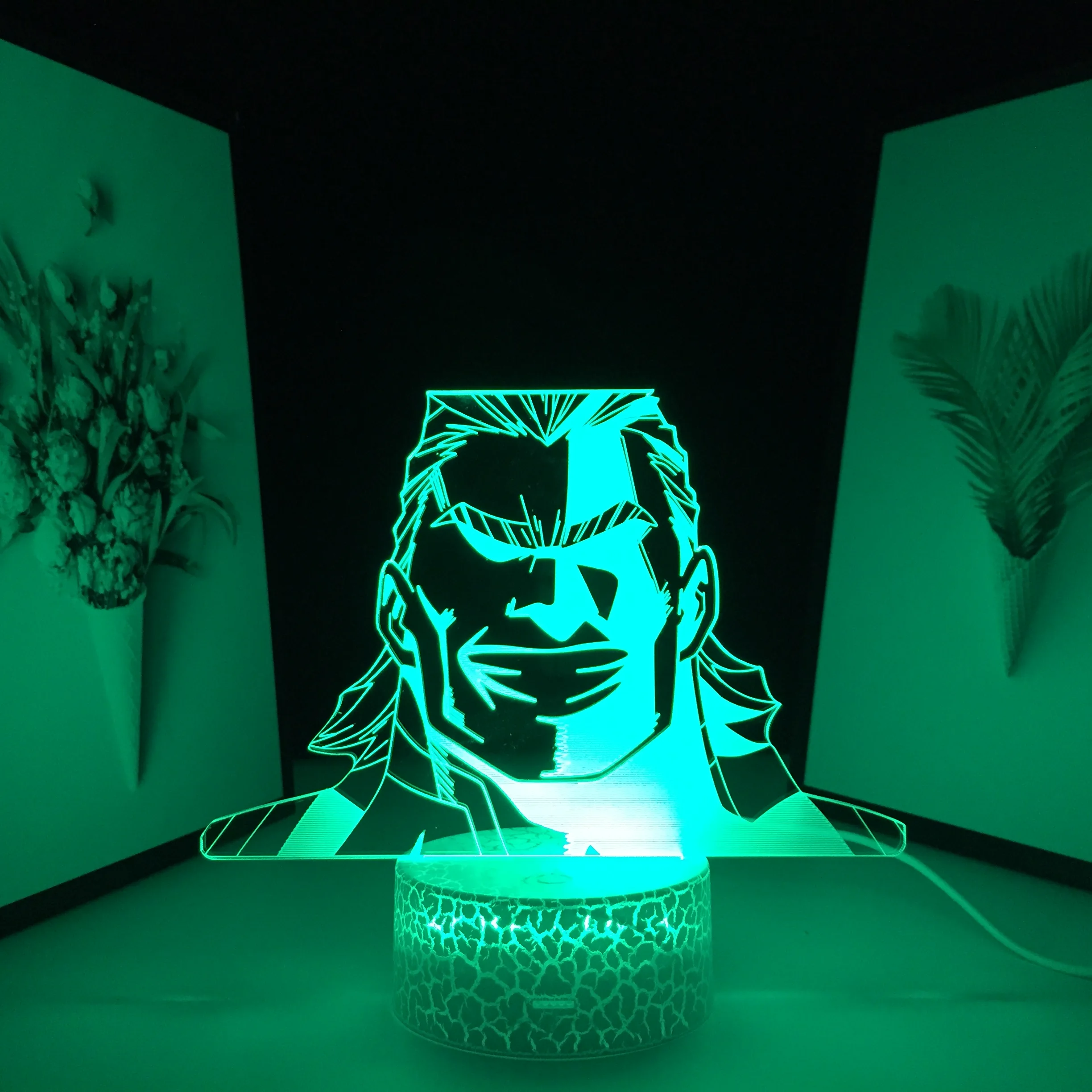 

My Hero Academia Anime Figure All Might 3D LED Night Light for Child Birthday Gift Bedroom Colorful Table Lamp Christmas Gift
