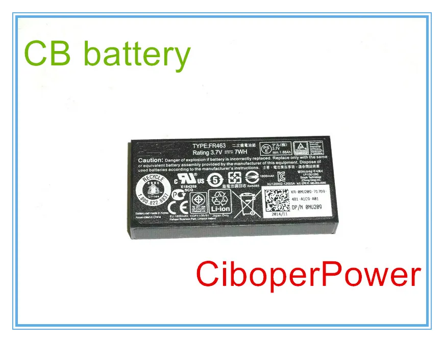 Bateria Original para Laptop Nu209 Compatível com Poweredge Server 2950 R900 6850 Perc 5i 6i Fr463 Baterias p/ laptop