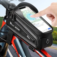 7 2 inches phone bag waterproof bicycle bike mount saddle holder front beam case pouch cover touch screen cycling equipment
