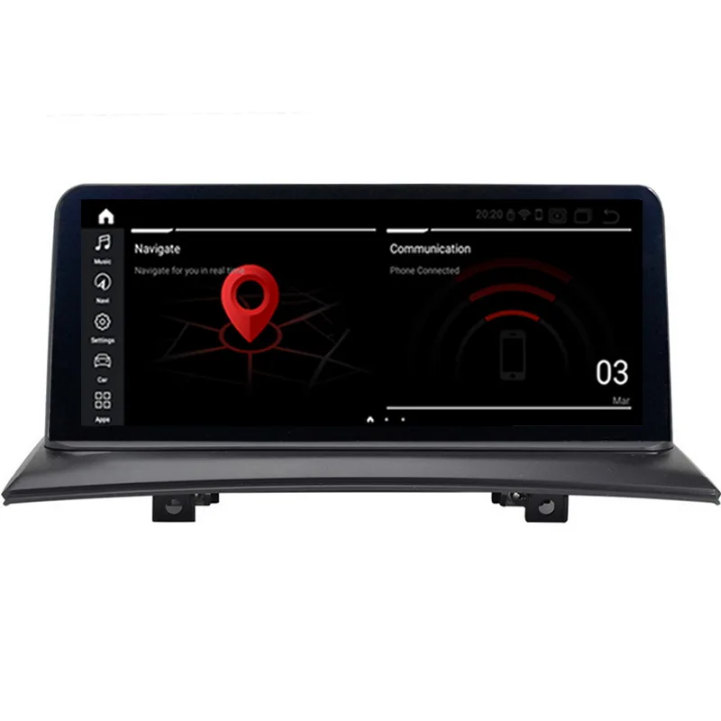 Android 9 0 ID7 6 основных автомобильный DVD для BMW X3 E83 (2004 2009) поставить с систем iDrive (DVD