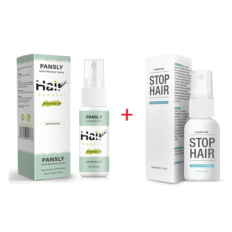 Pansly для удаления волос и ингибитор роста удаление с лица крем-спрей борода бикини