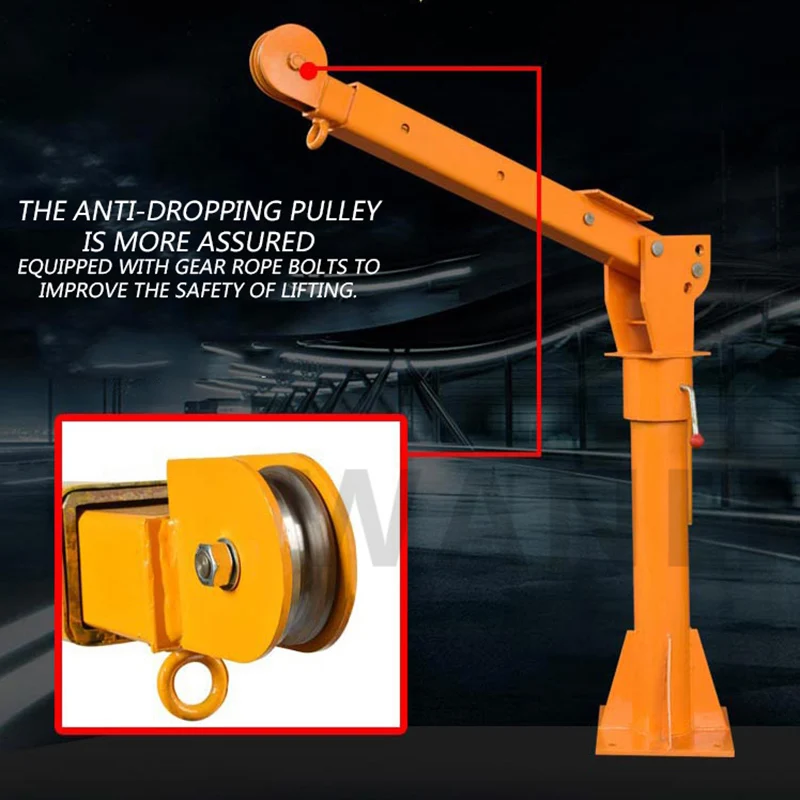 Маленький автомобильный кран грузовик 0 5 тонны самосборный Автомобильный Кран 12