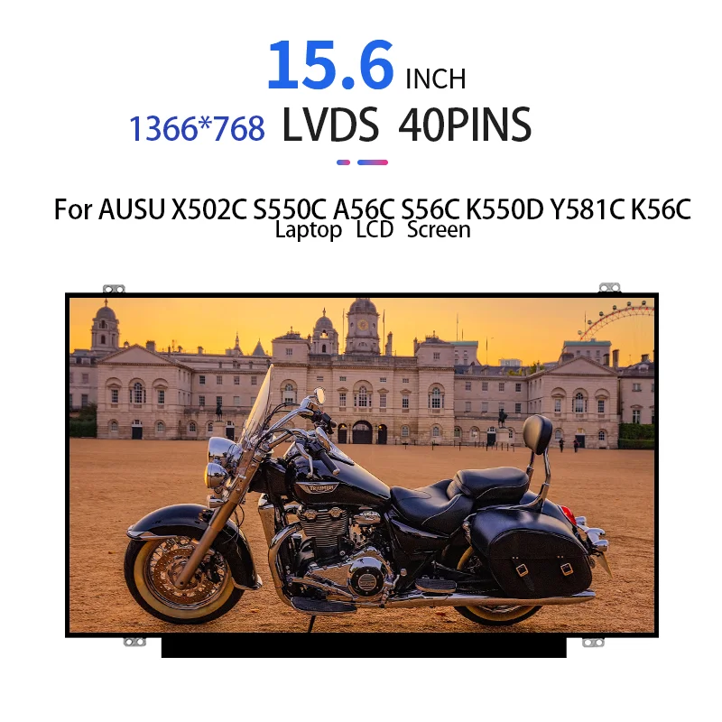 

15,6 дюймовый для ноутбука AUSU X502C S550C A56C S56C K550D Y581C K56C, светодиодный дисплей 1366x768, ЖК-экран, фотоматрица LVDS, 40 контактов