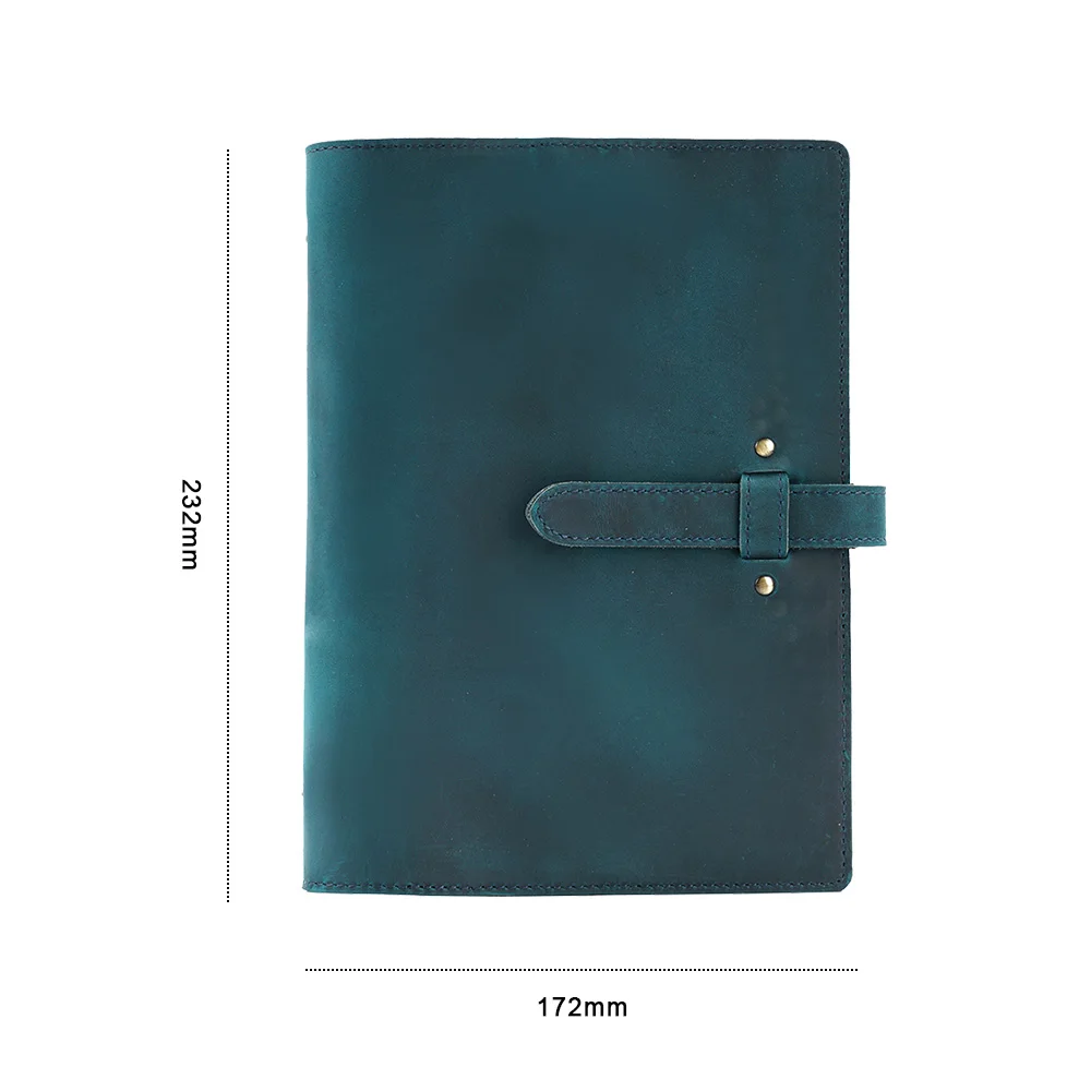 Blue A5 Handnote, винтажный блокнот из натуральной кожи, А5, личный А6, А7, Дневник для путешествий, дневник, планировщик, блокнот, для школы, подарок на день рождения - Цвет: Blue A5