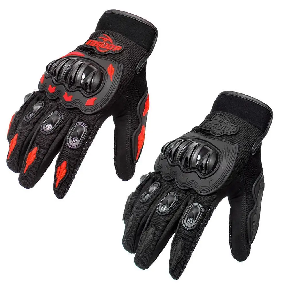 

Motorcycle Motocross Racing Protection Gloves Full Finger Non Slip Hard Shell Mesh Cloth Lycra Unisex winter windproof Gloves