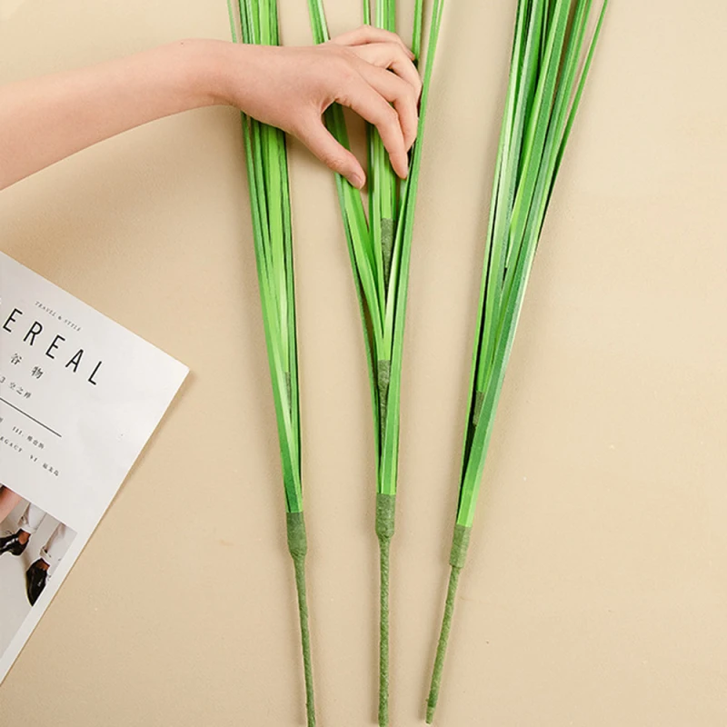 

1 шт. искусственная луковая трава, искусственный цветок, зеленое растение для свадебного украшения дома, материал для цветочной композиции ...