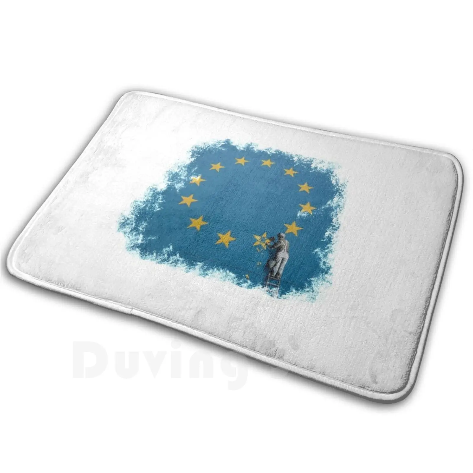 

Eu Carpet Mat Rug Cushion Soft Banksy Eu Graffiti Dover Uk Street Art Street Vandalism Politics Spray Paint