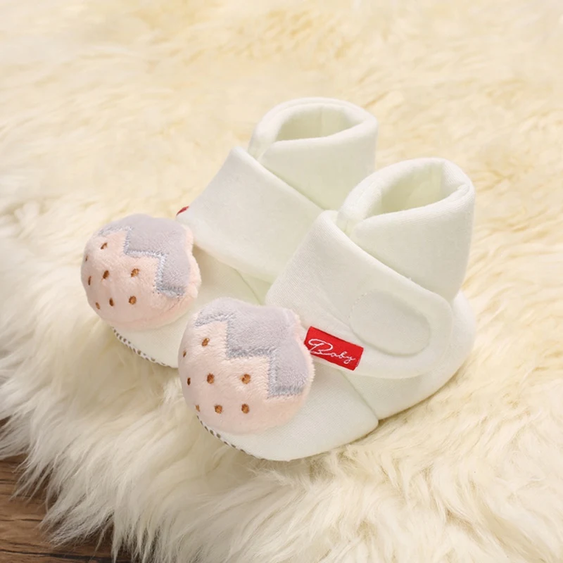 

Cute Baby Boy Girl Cartoon Shoes First Walkers Boot Cotton Comfort Soft Anti-slip Warm Shoes 0-18M