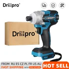 Аккумуляторная электрическая отвертка Drillpro, перезаряжаемая электрическая отвертка 14 дюйма, электроинструменты для аккумулятора Makita 18 в